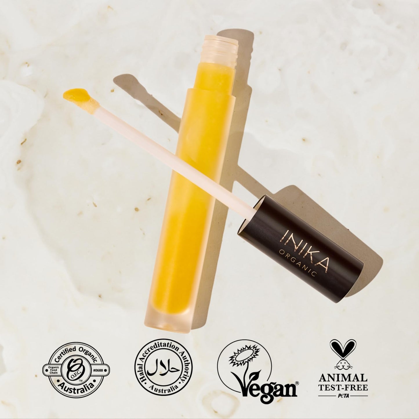INIKA Organic Lip Serum | Treatment for Dry Lips, Restorative Skincare Ingredients, Deeply Hydrating, Intensively Moisturising. Regenerative Formula. 100% Natural + Vegan. 5mL