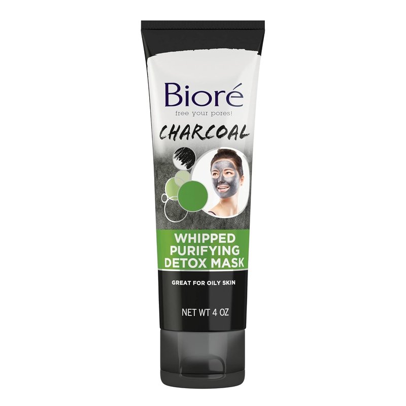 Bioré Charcoal Detox Mask - Deep Pore Cleansing with Natural Charcoal | 4 Ounce, Dermatologist Tested