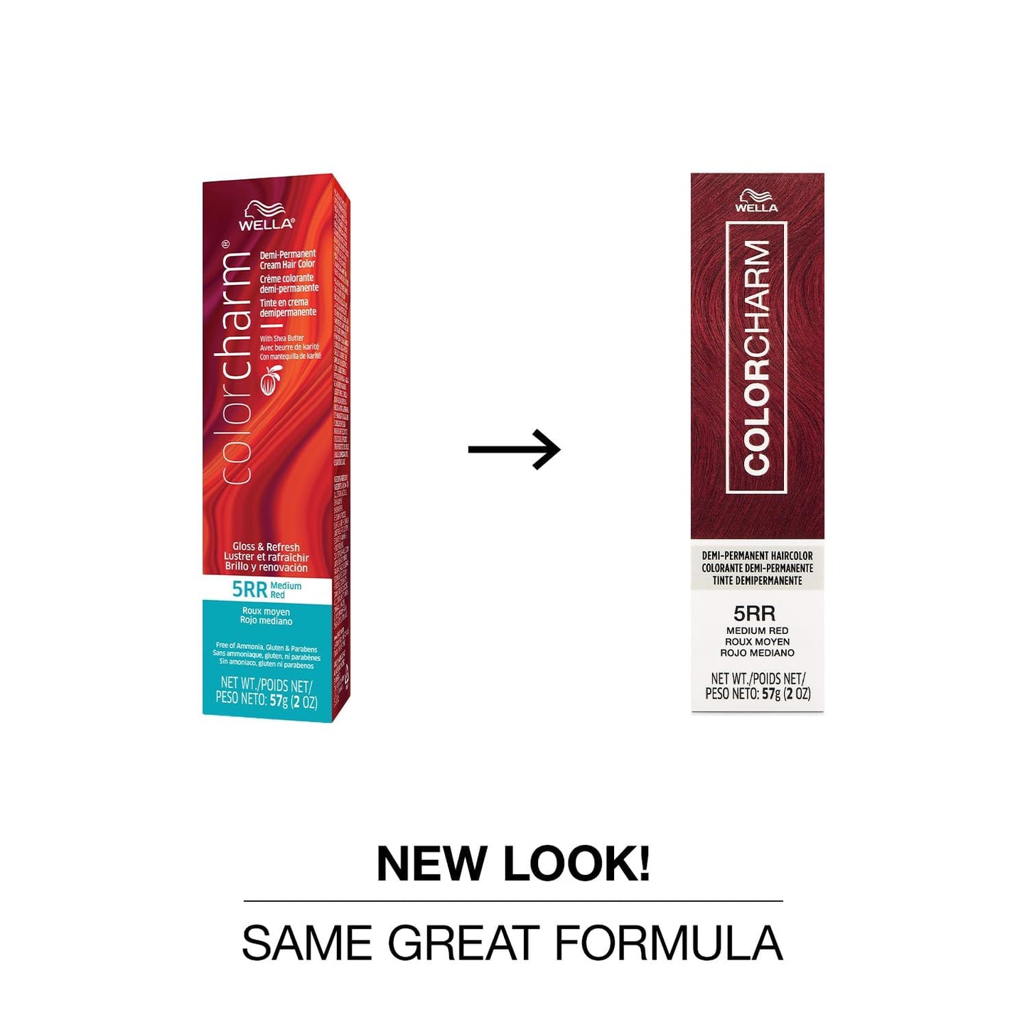 COLORCHARM Demi Permanent Hair Color, 5RR Medium Red, Gloss, Refresh & Tone, 2 Fl Oz