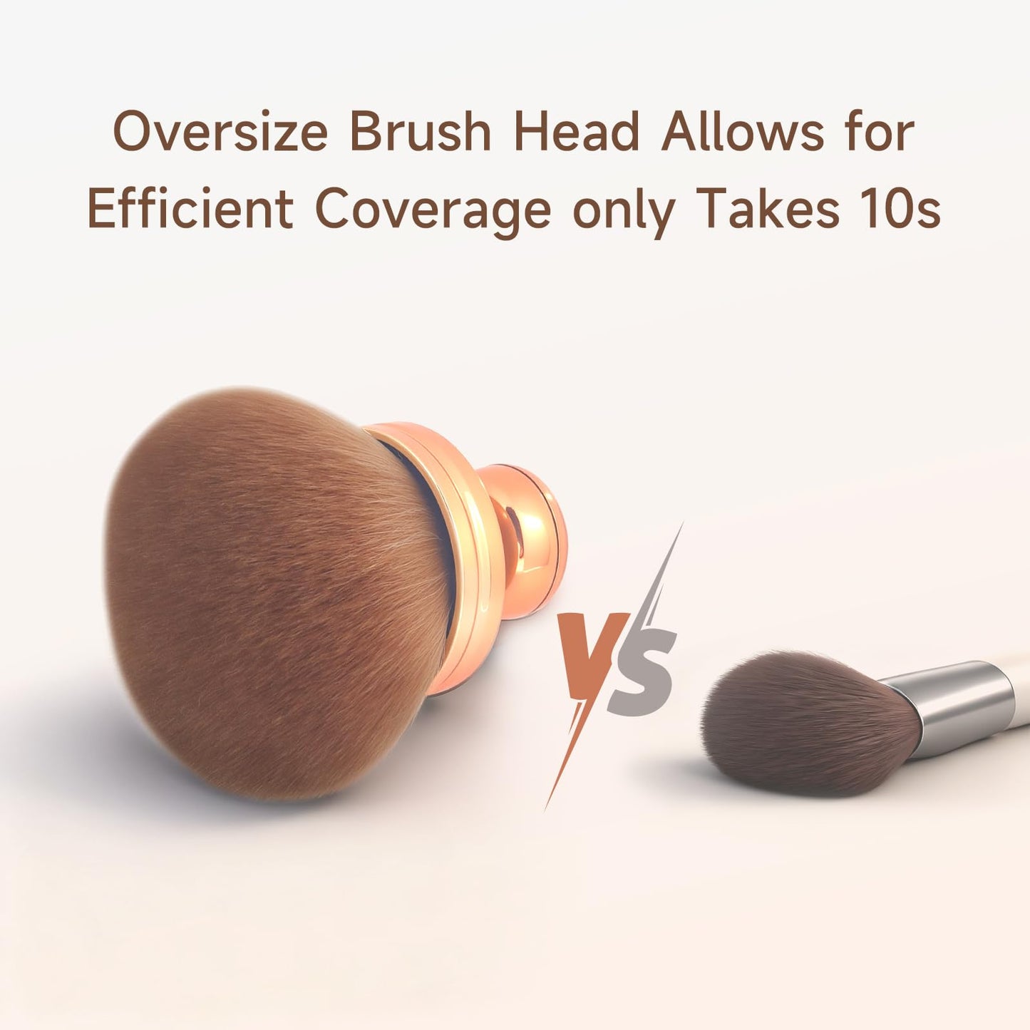 Extra Large Body Make Up Brush Self Tanning for Face, 3 Inch Width Self Tanning Blend Brush for Legs, Soft Synthetic Bronze Blend Ensures Flawless Foundation Litchigonzhu
