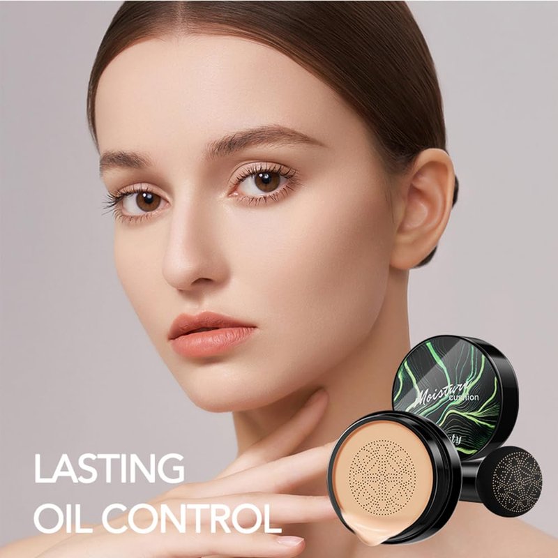 Mushroom Head CC Cream Foundation - Long-Lasting Moisturizing Makeup | 2pcs Ivory