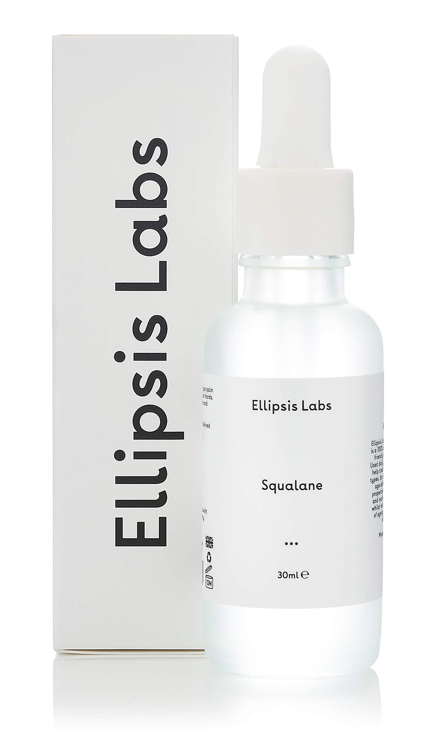 Ellipsis Labs Squalane Oil, 100% Natural Olive derived Squalane Oil, a Deep Moisturizer for targeting Dry Skin with Anti-Aging Properties (1oz / 30ml)