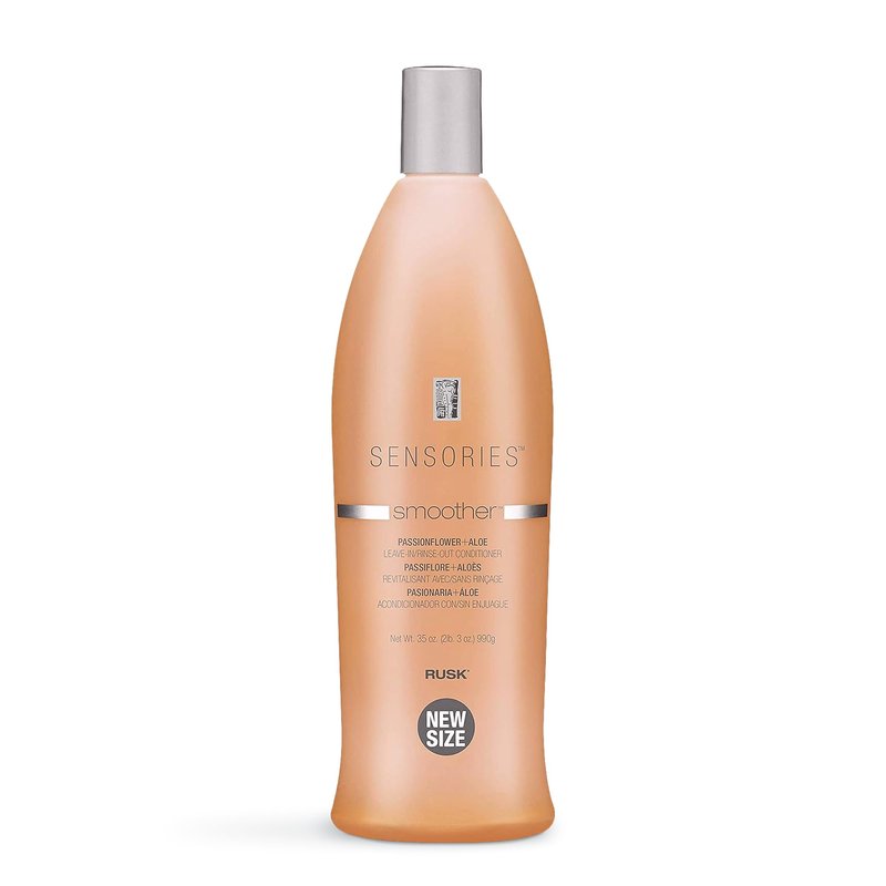 RUSK Sensories Smoother Passionflower and Aloe Leave-In Smoothing Conditioner, Provides Shine, and Body, 35 oz