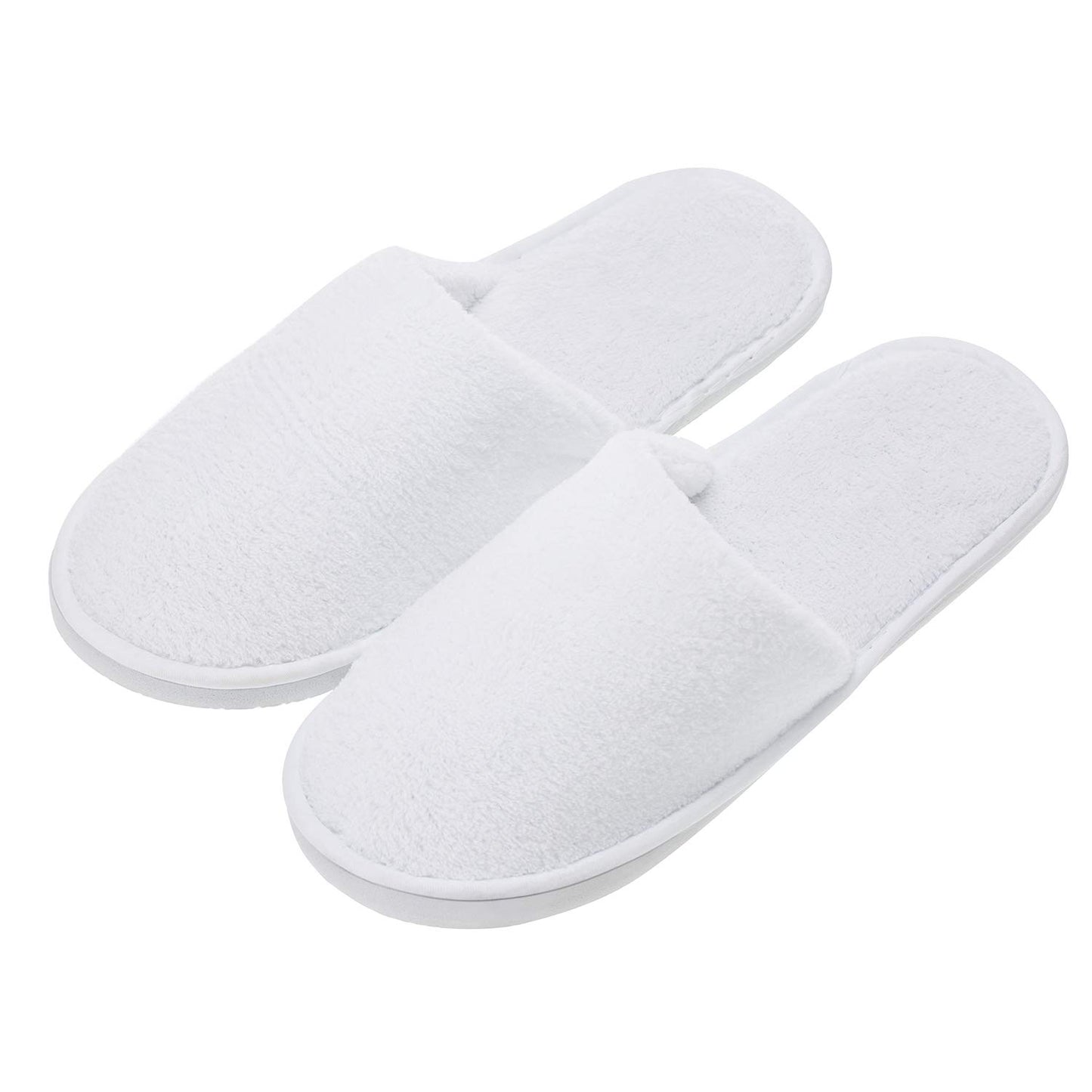 Spa Slippers - Disposable Closed-Toe Hotel Slippers | Non-Slip Unisex for Weddings, Travel & Home - 10 Pairs, 2 Sizes