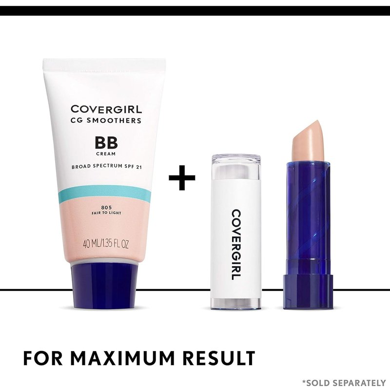 COVERGIRL Smoothers BB Cream - Lightweight Hydrating Formula with SPF 21 | 1.35 Oz, Light to Medium 810
