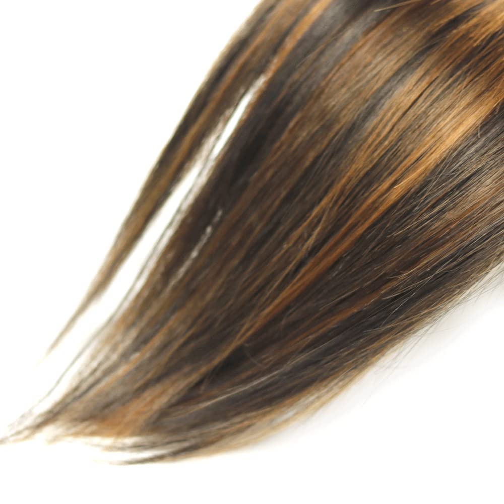 Vinmdonm P1B/30 Highlight Bundles Human Hair Ombre Brown Straight 3 Bundles 24 26 28 inch Unprocessed Virgin Remy Hair Extensions