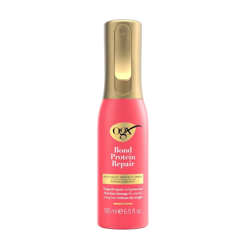 OGX Heat Protect Spray - Repair & Protect Bond Protein Mist for All Hair Types | 6.5 fl. oz