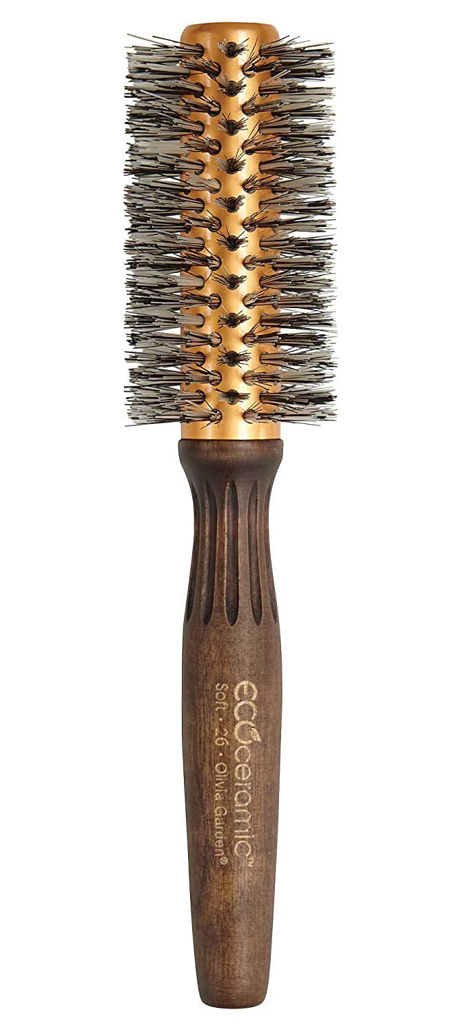 Olivia Garden EcoCeramic Soft Bristle Round Thermal Hair Brush EC-26S (2 1/8")
