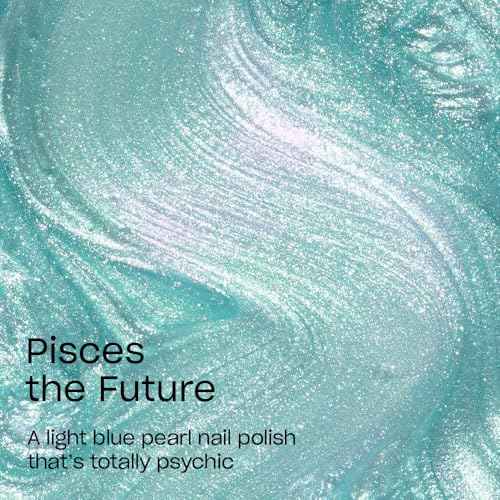 OPI Nail Lacquer Nail Polish | Opaque Light Blue Green Shimmer Chip Resistant Nail Polish | Fast Drying, Streak Free