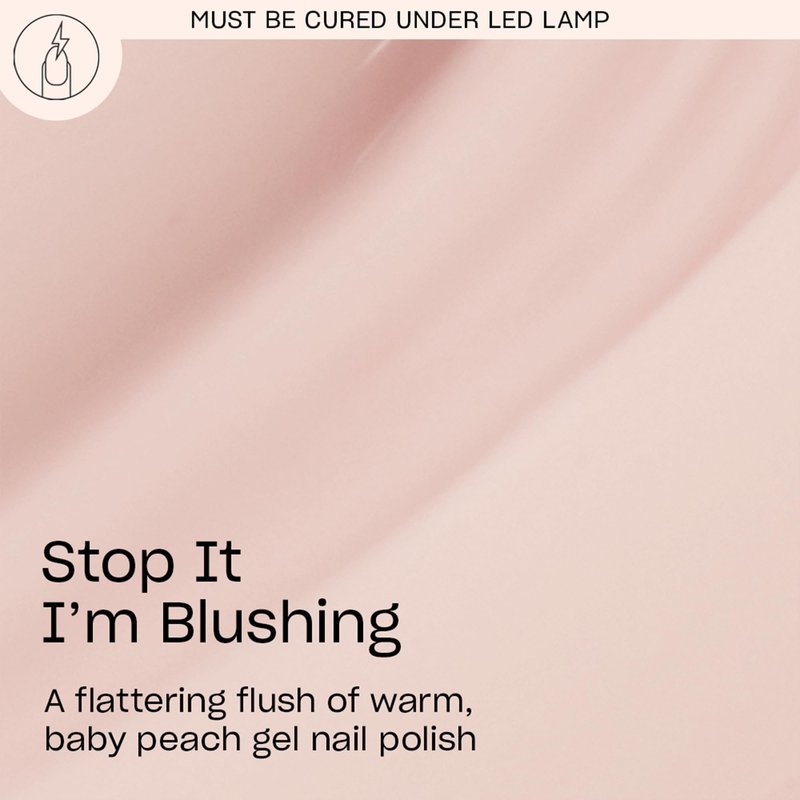 OPI GelColor Stop It I'm Blushing | Opaque Soft Beige Pink Crème LED Cure Gel Nail Polish | Salon-Quality Shine, Long-Lasting Wear | Vegan & HEMA Free | 0.5 Fl Oz