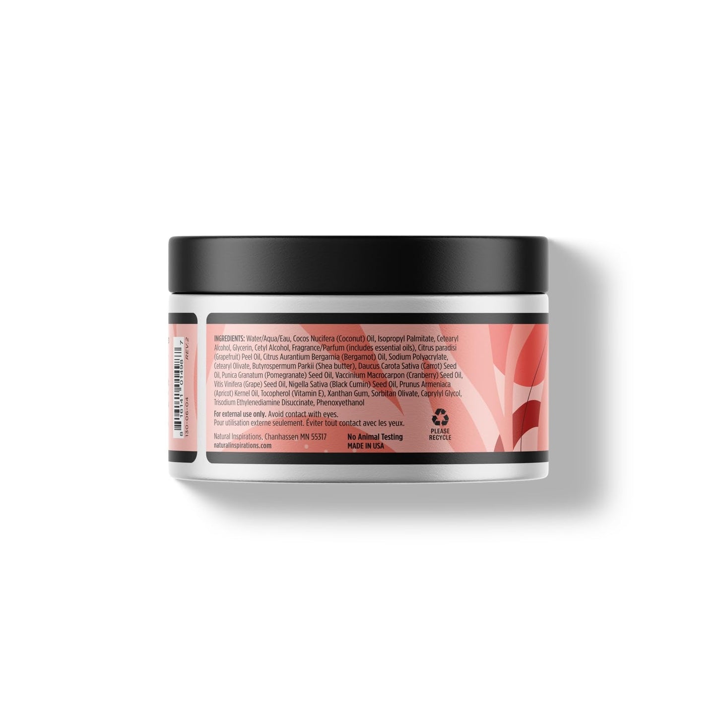 Natural Inspirations Grapefruit Bergamot Ultra-Moisturizing Body Butter 12oz