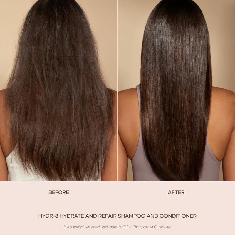 VEGAMOUR HYDR-8 Hydrate and Repair Shampoo | Cleanses and Hydrates Dry, Damaged Hair with Amino Acids and Karmatin™| Clean, Vegan, Cruelty-Free, Clinically Proven and Color Safe (8 Fl Oz)