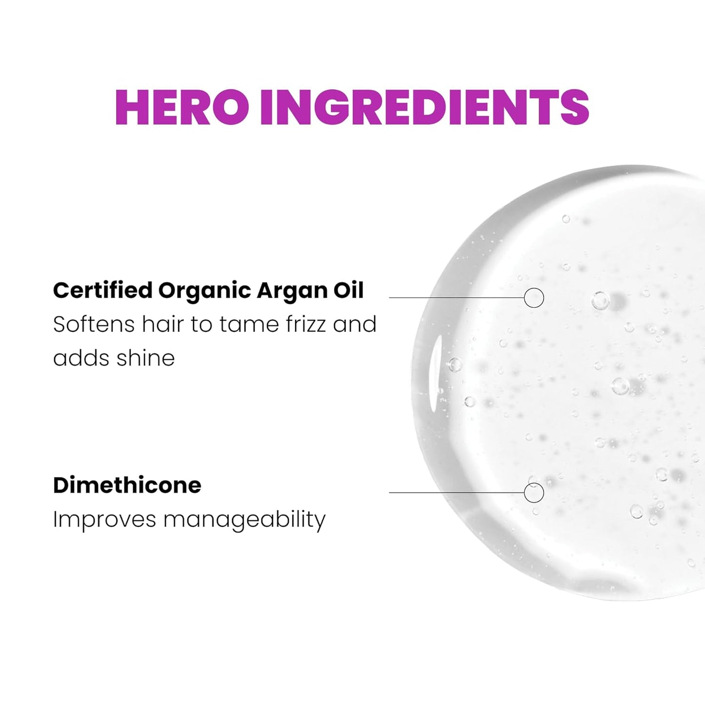Smooth & Shine Anti-Frizz Serum | Lightweight Hair Care for Men & Women - Tames Frizz, Adds Shine - 2 fl oz
