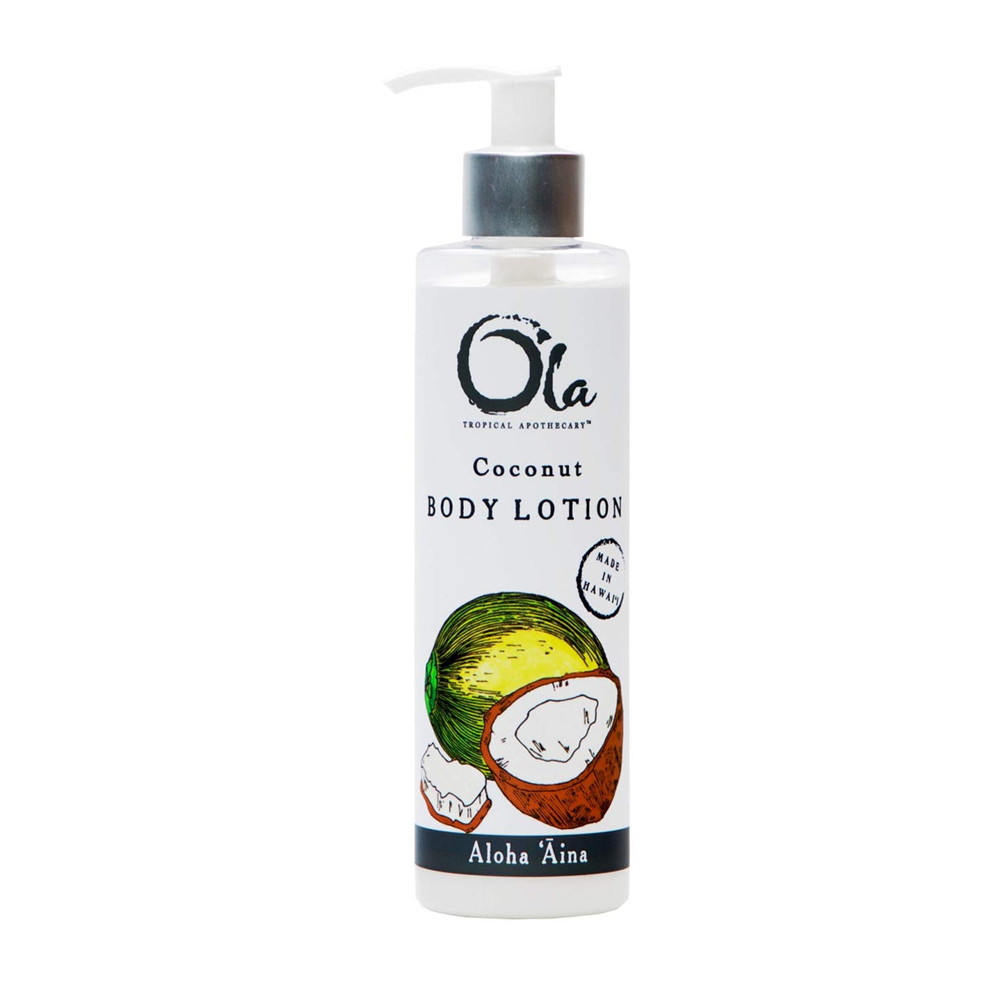 OLA TROPICAL APOTHECARY Coconut Body Lotion with Pure Tropical Oils and Plant Extracts - 8.45 Fl Oz