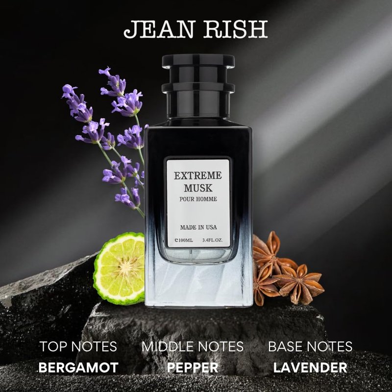 Extreme Musk Eau De Parfum for Men - Long Lasting Luxury Fragrance | 3.4 Fl Oz / 100ml