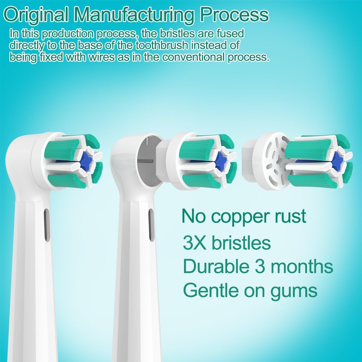 Oral-B iO Replacement Toothbrush Heads - Compatible with iO Series 2-10 | 8-Pack, White