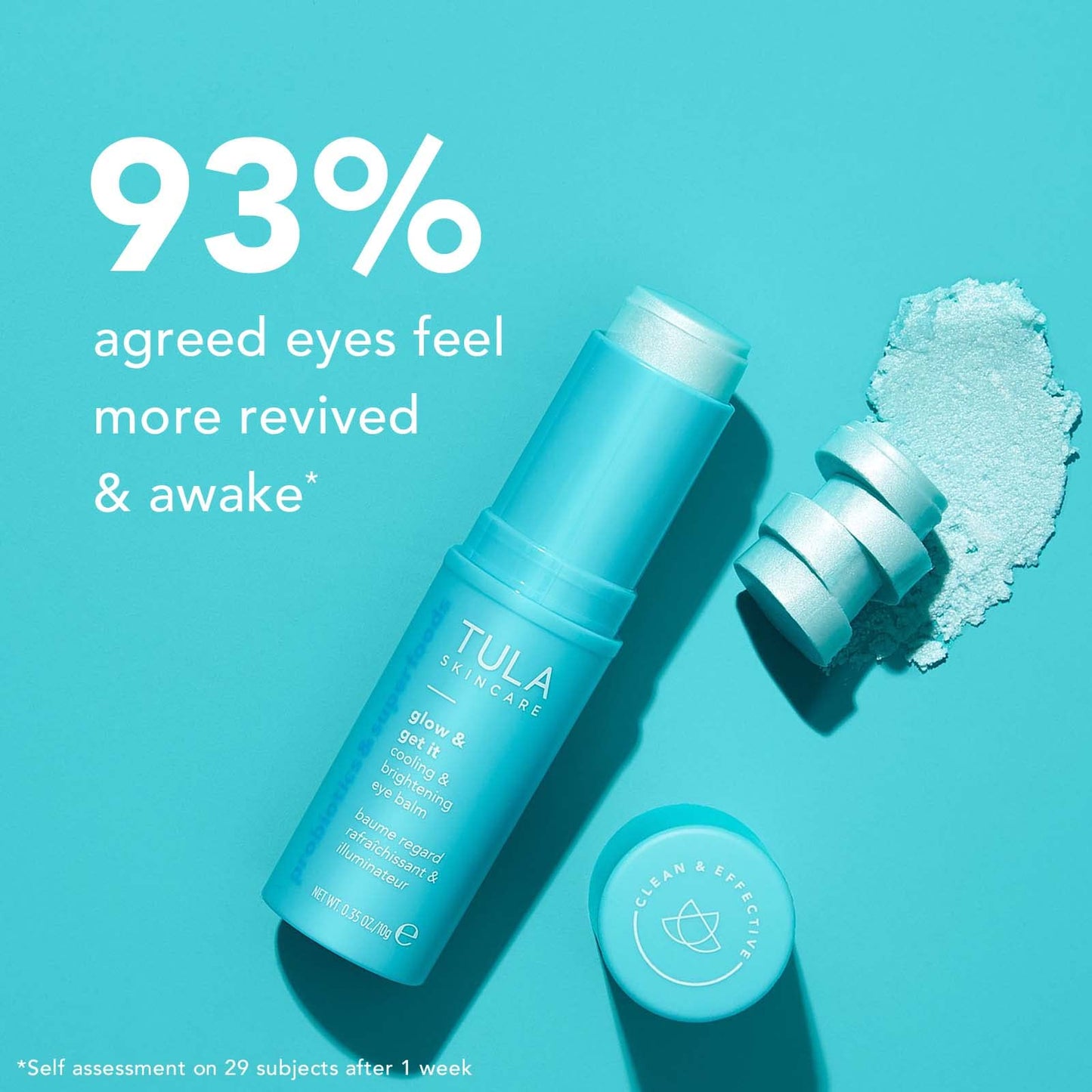 TULA Skin Care Drenched in Hydration Lip Mask & Eye Balm Duo | 24-7 Moisture Day & Night Peptide Lip Mask: 0.28oz, Glow + Get It Cooling & Brightening Eye Balm: 0.35 oz | 2 Piece