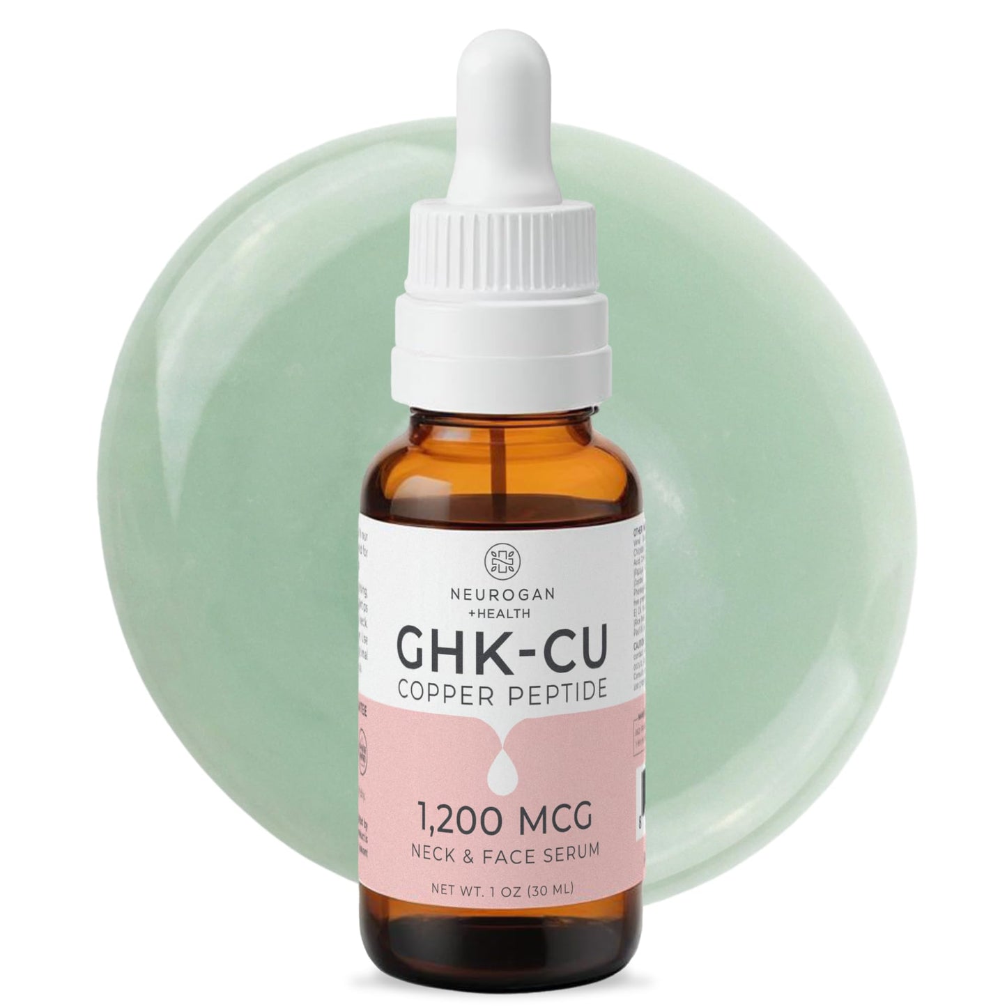 Neurogan - GHK-Cu (Copper Peptide) Neck & Face Serum 1,200mcg (1 oz bottle)