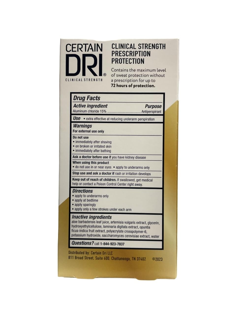 Certain Dri Anti-Perspirant, Roll-On, 1.2 Fl Oz, Pack of 3