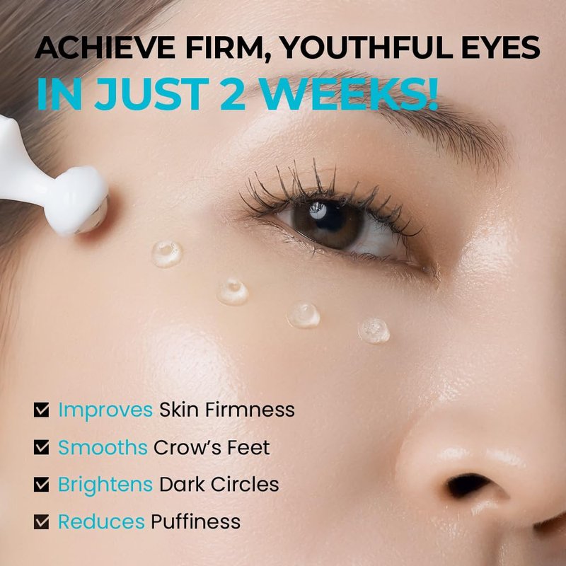 [SKIN&LAB] Bakuchiol Eye Serum with Caffeine, Roll-on Korean Under Eye Serum, Anti-Aging Wrinkle Care for Fine Lines, vegan, cruelty-free (Eye Serum Duo Set)