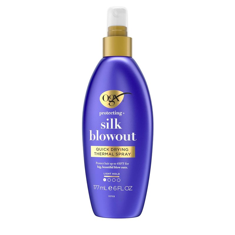 OGX Heat Protectant Spray - Quick Drying Thermal Protection for Soft, Shiny Hair | 6 fl. oz