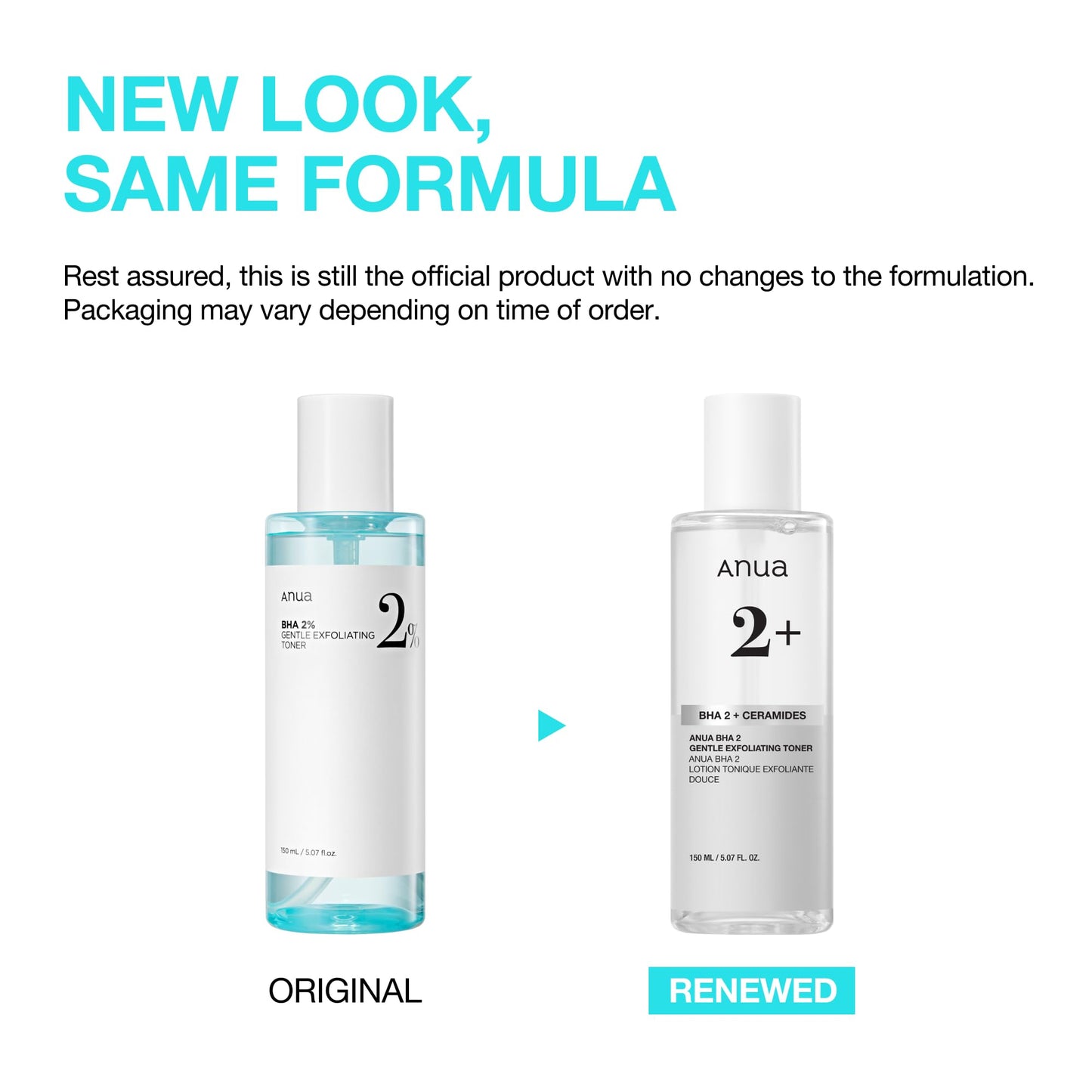 Anua BHA 2 Gentle Exfoliating Toner with Salicylic Acid, Daily Facial Toner for Pore Care and Smooth Skin, Lightweight Texture with BHA & 6 Ceramides, for Sensitive Skin, Korean Skincare, 5.07 fl.oz