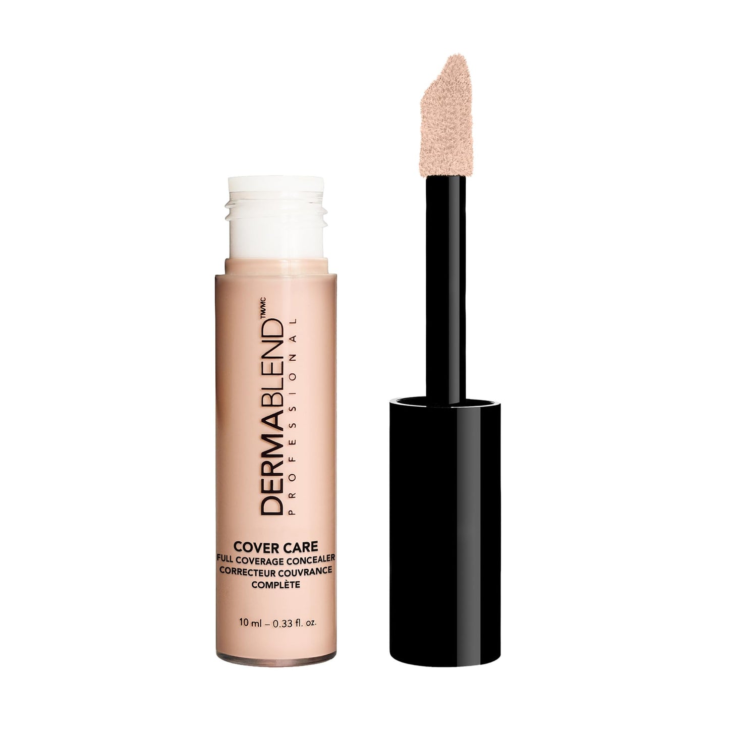 Dermablend Cover Care Concealer, Full Coverage Concealer Makeup and Corrector for Under Eye Dark Circles, Acne & Blemishes, 24-Hr Hydration, Matte Finish, XL Applicator