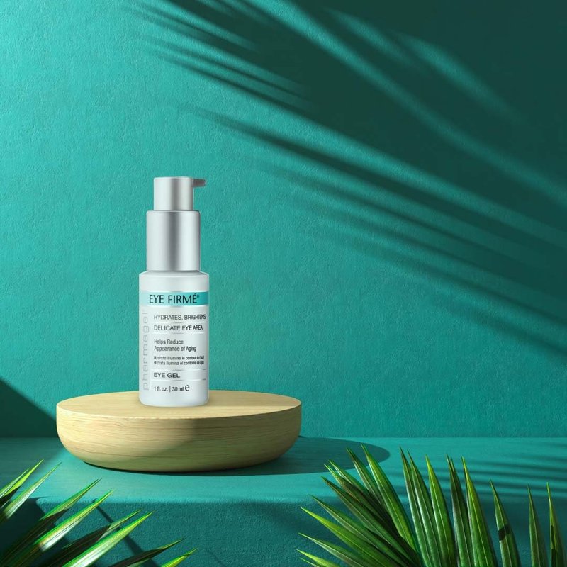 Pharmagel Eye Firme | Eye Gel for Natural Firming, Puffiness, and Wrinkles | Dark Circles Under Eye Treatment | Under Eye Bags Treatment - 1 fl. oz.
