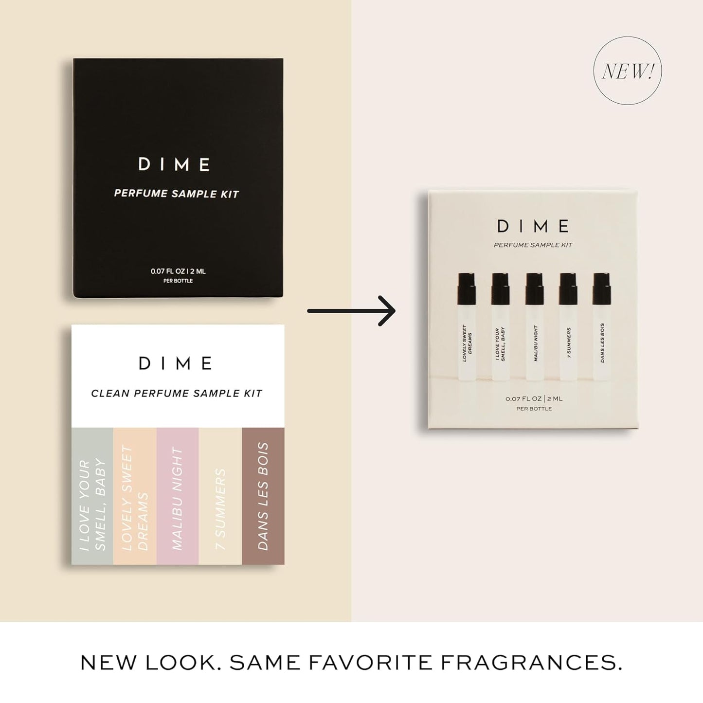 Dime Beauty Perfume Sampler, Hypoallergenic, Clean Perfumes, Eau de Toilette For Women