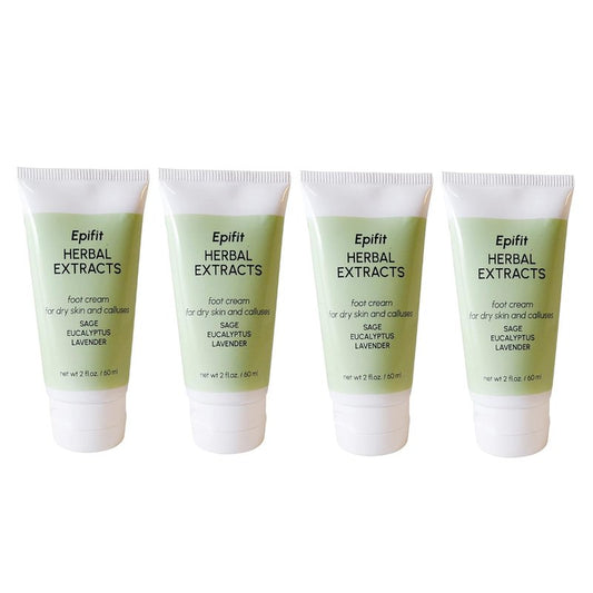 Aromatherapy Foot Cream - All-Natural Moisturizer with Rosemary, Lavender & Eucalyptus | 2 Ounces, 4-Pack