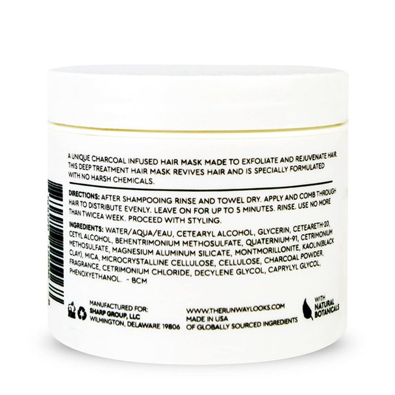 Soho Rejuvenating Hair Mask - Black Clay Charcoal for Nourished, Stronger Hair | 4oz