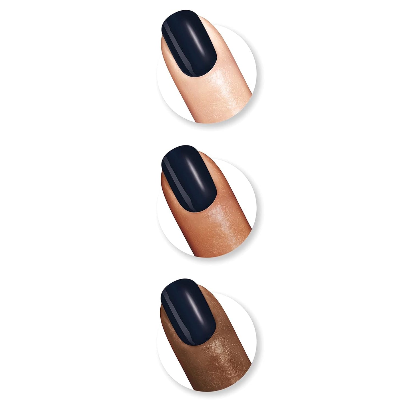 Sally Hansen Miracle Gel Nail Polish - Midnight Mod | Long-Lasting 0.5 Fl Oz (Pack of 3)
