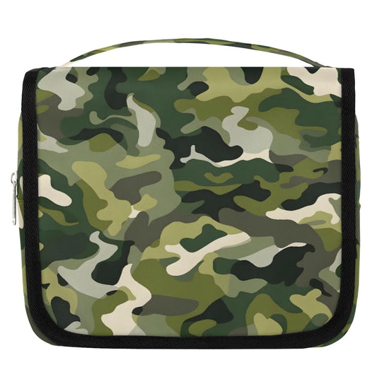 PATTERNFUL Camouflage Hanging Travel Toiletry Bag for Kids, Women Cosmetic Organizer Makeup Bag Pouch Men Shaving Dopp Kit Shower Bag With Sturdy Hook