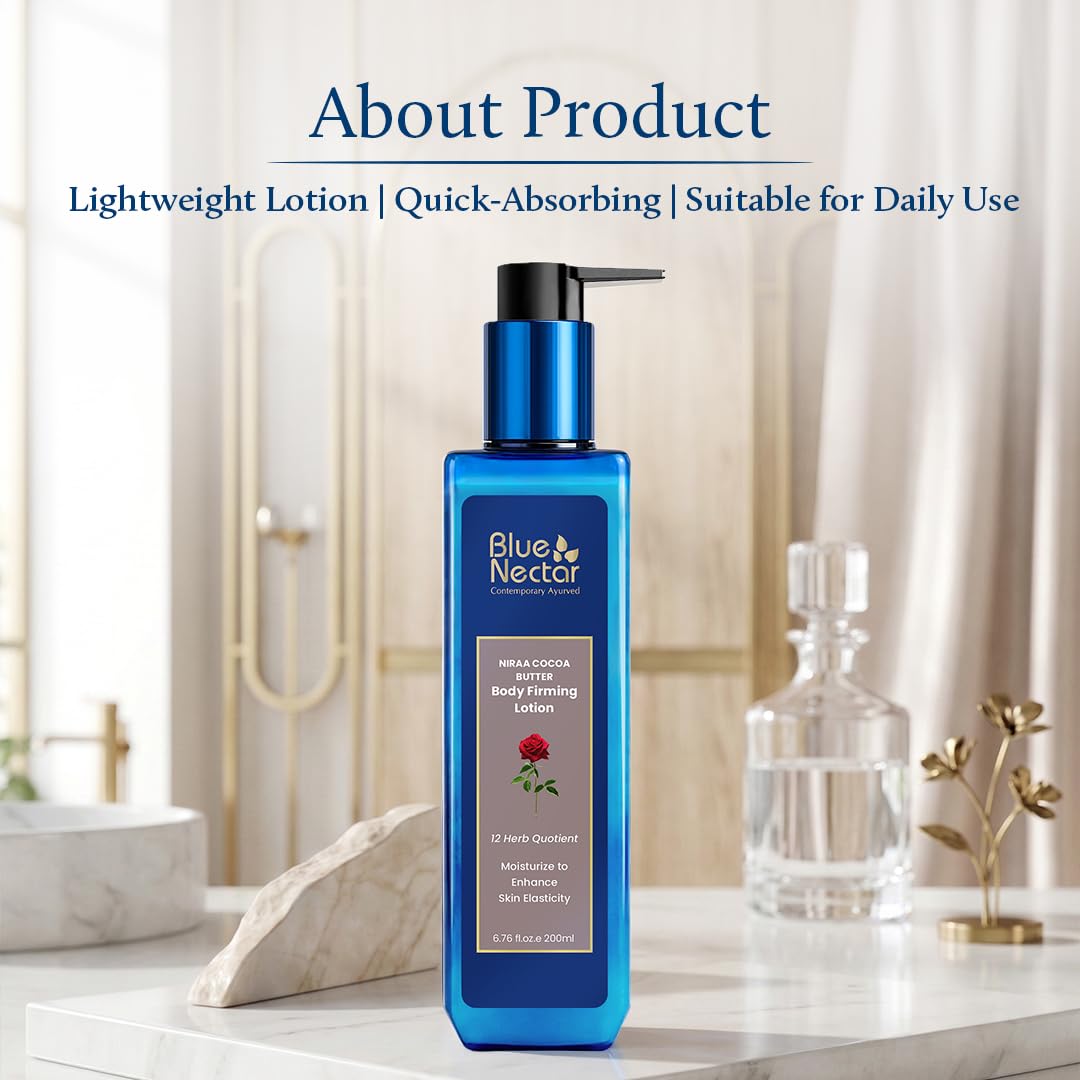 Blue Nectar Stretch Mark Cream for Pregnancy and Postpartum, Moisturizing Body Lotion for Women with Cocoa and Shea Butter for Pregnancy Gifts (12 Herbs, 6.76 fl oz)