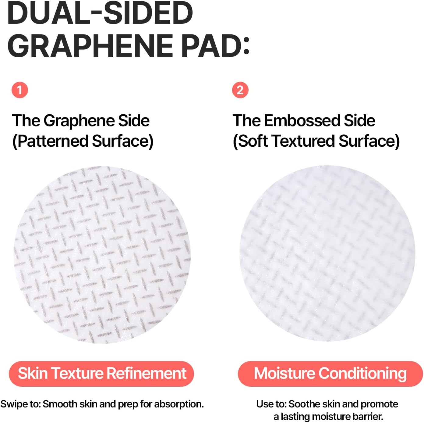 Graphene Peeling Toner Pads - Daily Exfoliating Facial Toner for Pore-Clearing & Oil-Balancing | 60 Pads / 220g