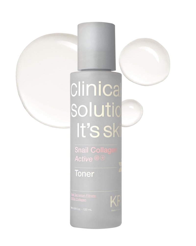 It'S SKIN Active Snail Collagen Toner 4.05 fl.oz, Hydrating Liposome Encapsulated Toner, Snail Mucin & Dual Collagen, Elasticity, Radiant Skin, Non-Sticky Moisturizing, Korean Skincare