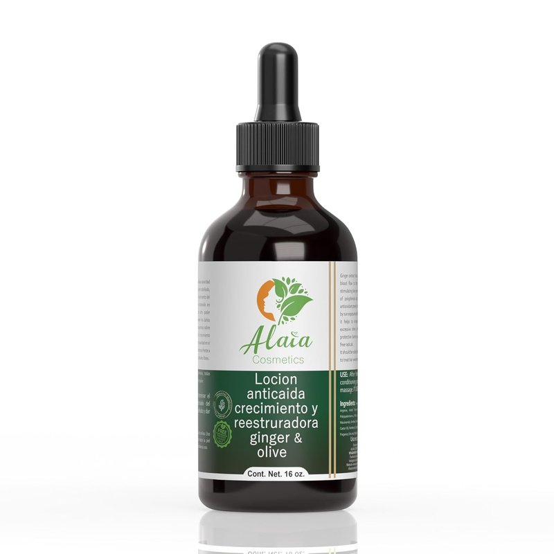Advanced Hair Growth Stimulator - Ginger & Olive Dropper for Restoring Hair Follicles | 4oz