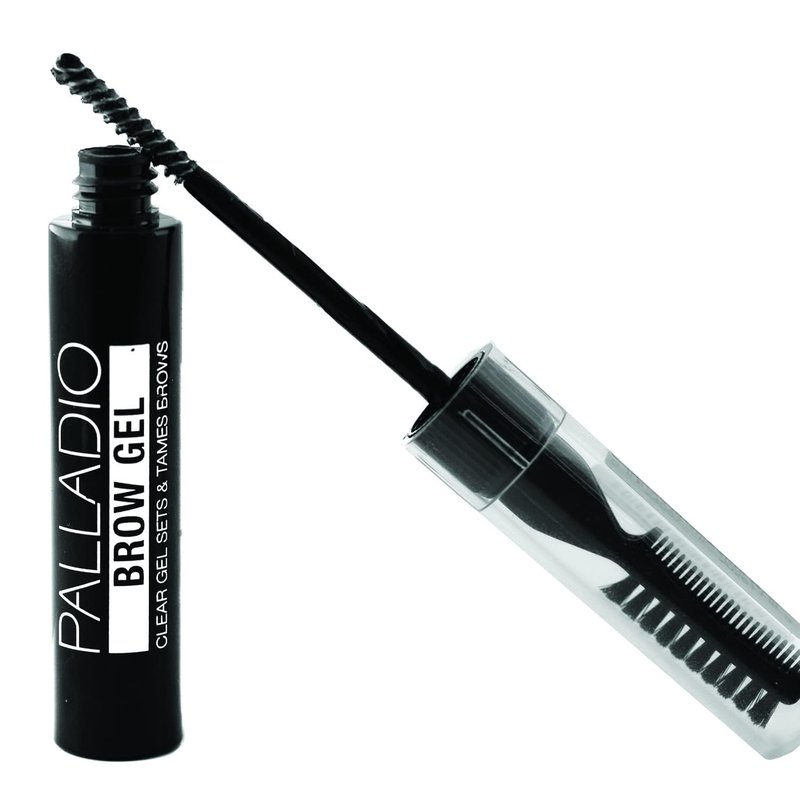 Palladio Brow Styler Clear Brow Gel, Innovative Formula, Holds and Grooms Brows, Brow Setter, Natural Look, Lightweight, Multi-Purpose Conditioning Formula, Doubles as a Clear Mascara