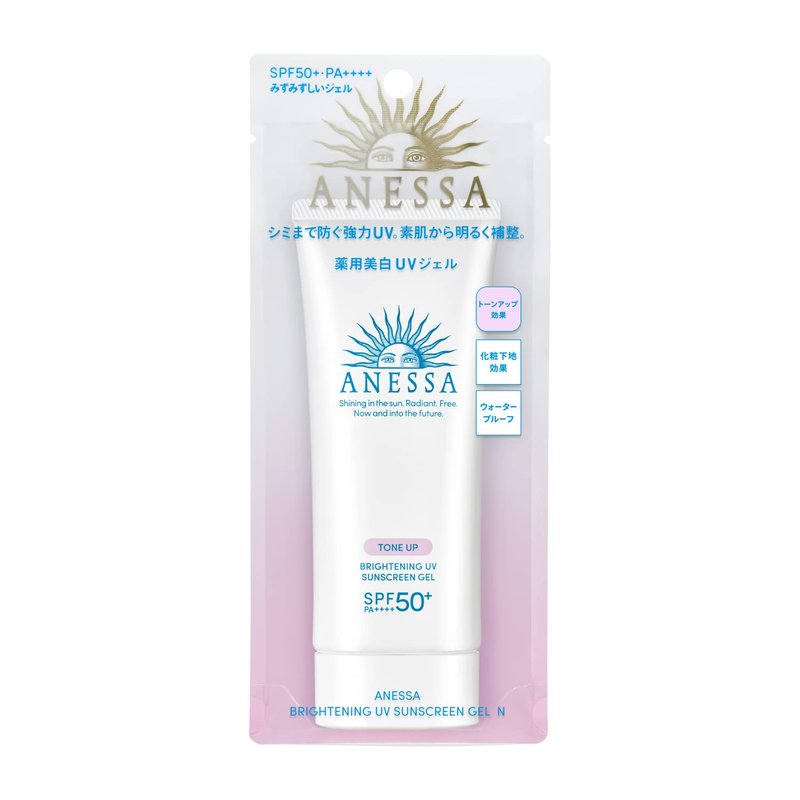 Anessa Brightening UV Sunscreen Gel SPF 50+ | Tone Up Formula, 90g