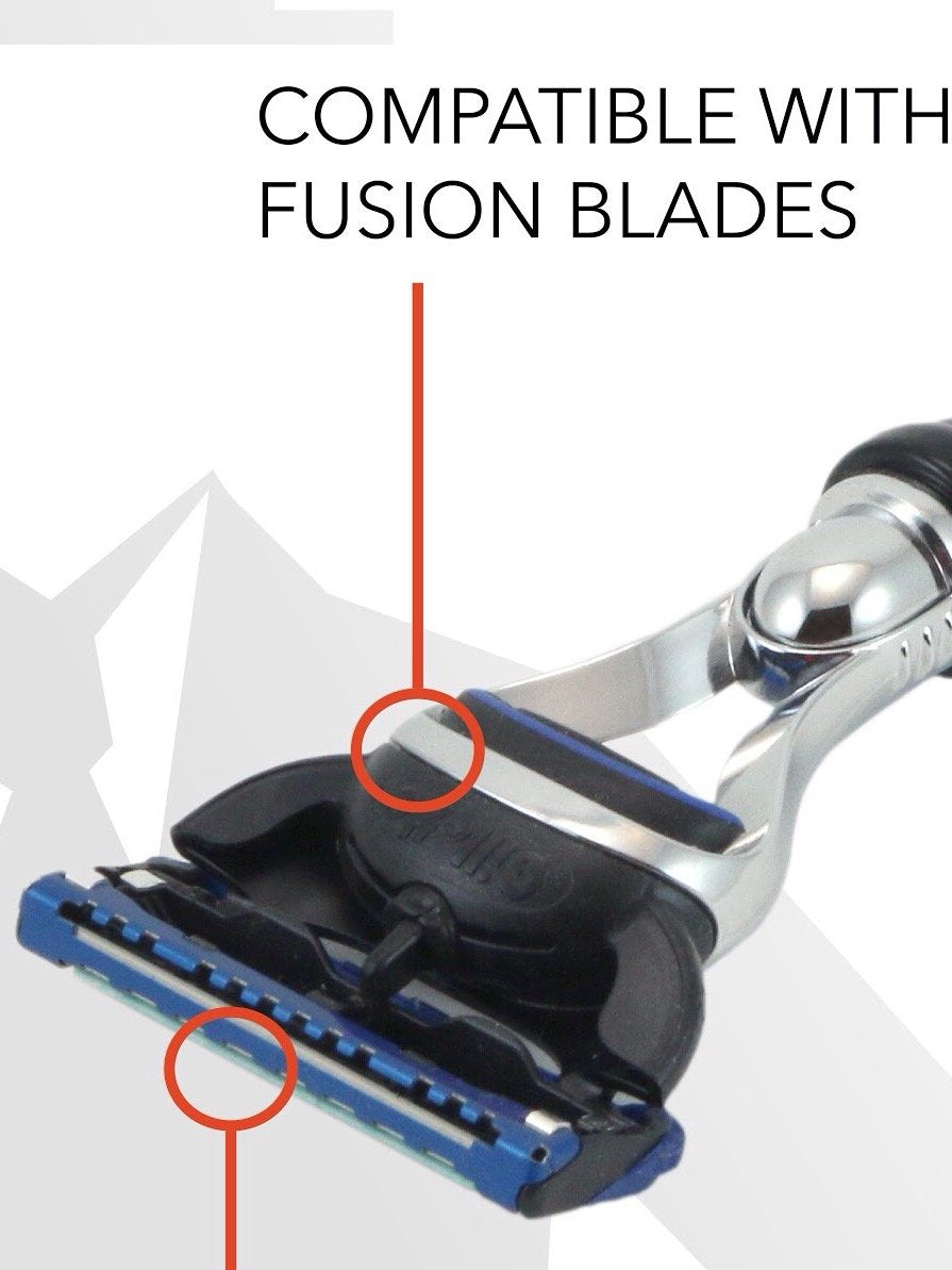 G.B.S Men's Classic 5 Blade Compatible Razor with Black Handle