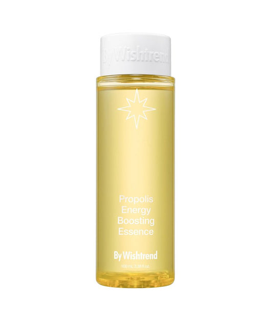 By Wishtrend Propolis Energy Boosting Essence, First Treatment Essence with Vitamin C, 1st Step Hydrating Toner Booster for Glowing Skin, 100ml (New Package)