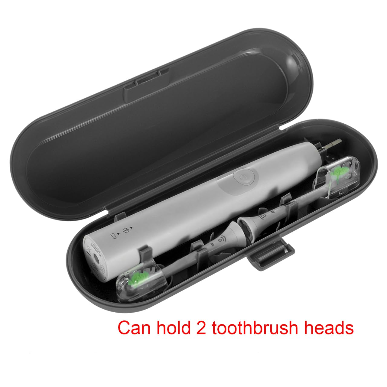 Cosmos Pack of 2 Plastic Travel Case Toothbrush Carrying Case Holder Container Compatible with Oral B Pro and also for Sonicare & Other Toothbrush