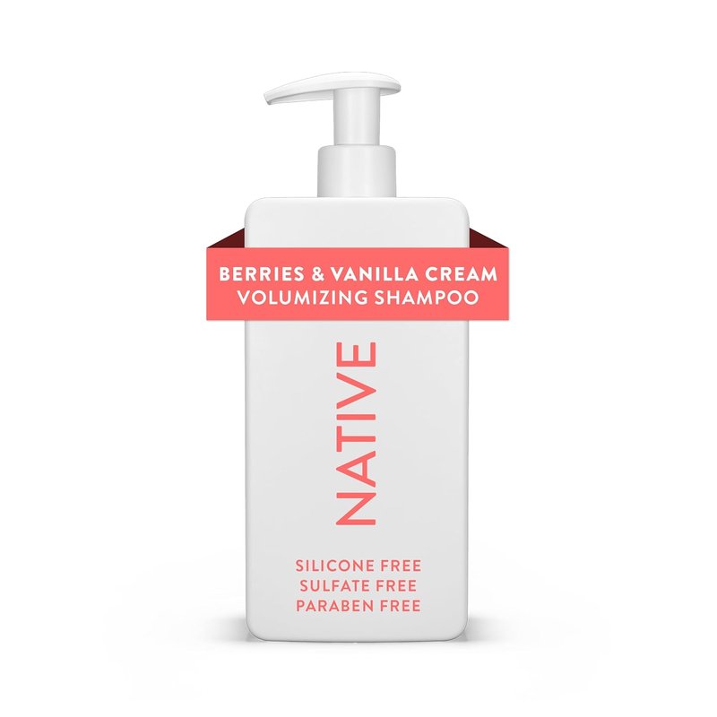 Native Volumizing Shampoo - Berries & Vanilla Cream | 16.5 fl Oz for Fuller Hair