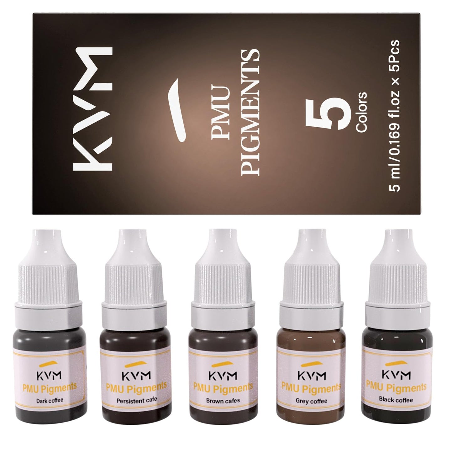 KVM Permanent Makeup Pigments - Long-Lasting Waterproof Color for Brows & Lips | Fade-Resistant Formula