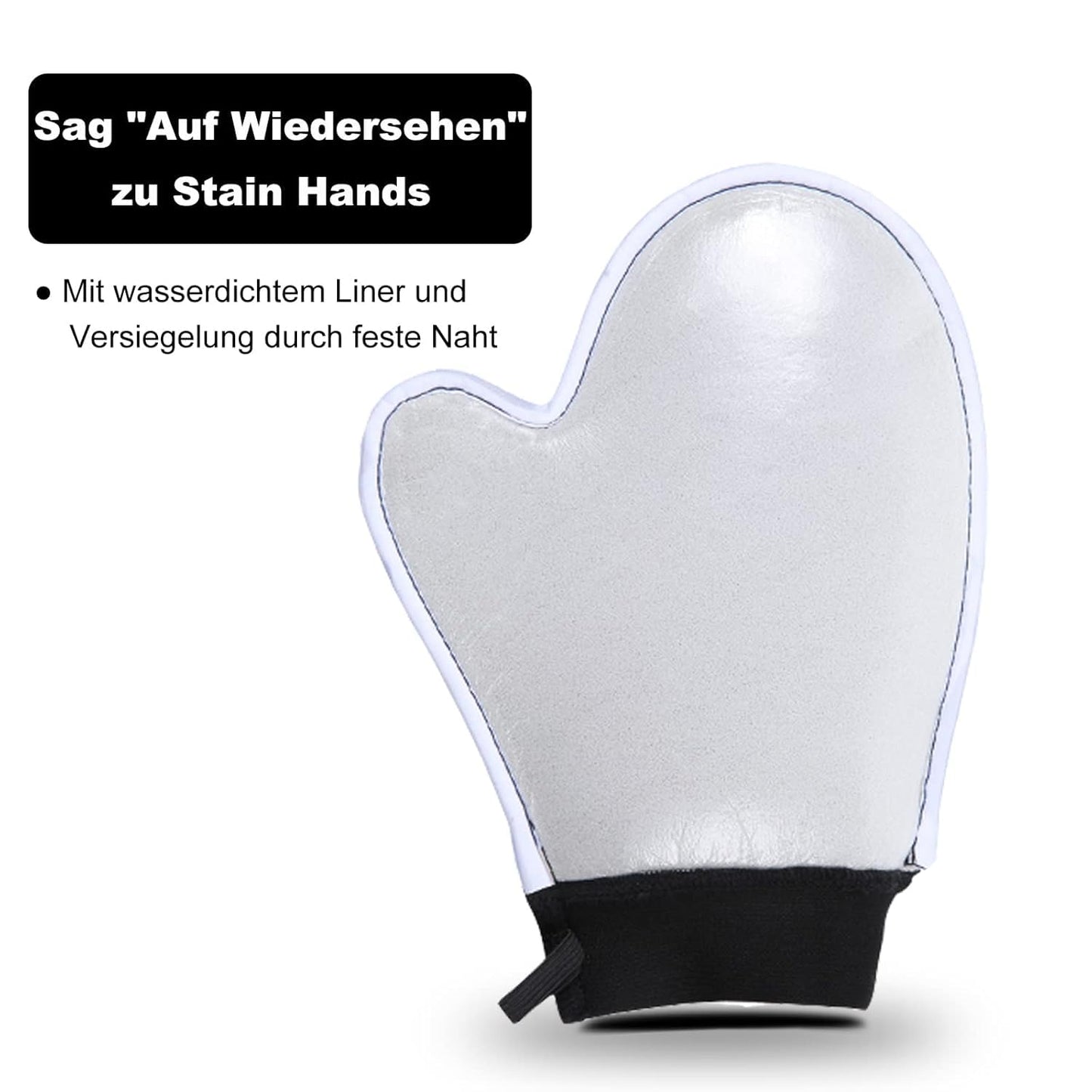 Yvoier Self Tanning Mitt Applicator - Elastic Wrist Tan Mitt Applicator Microfibre Tanning Lotion Applicator Self Tanning Glove Sunless Tanning Mitt Streak Free Tan for Tanner Spray Mousse Lotions