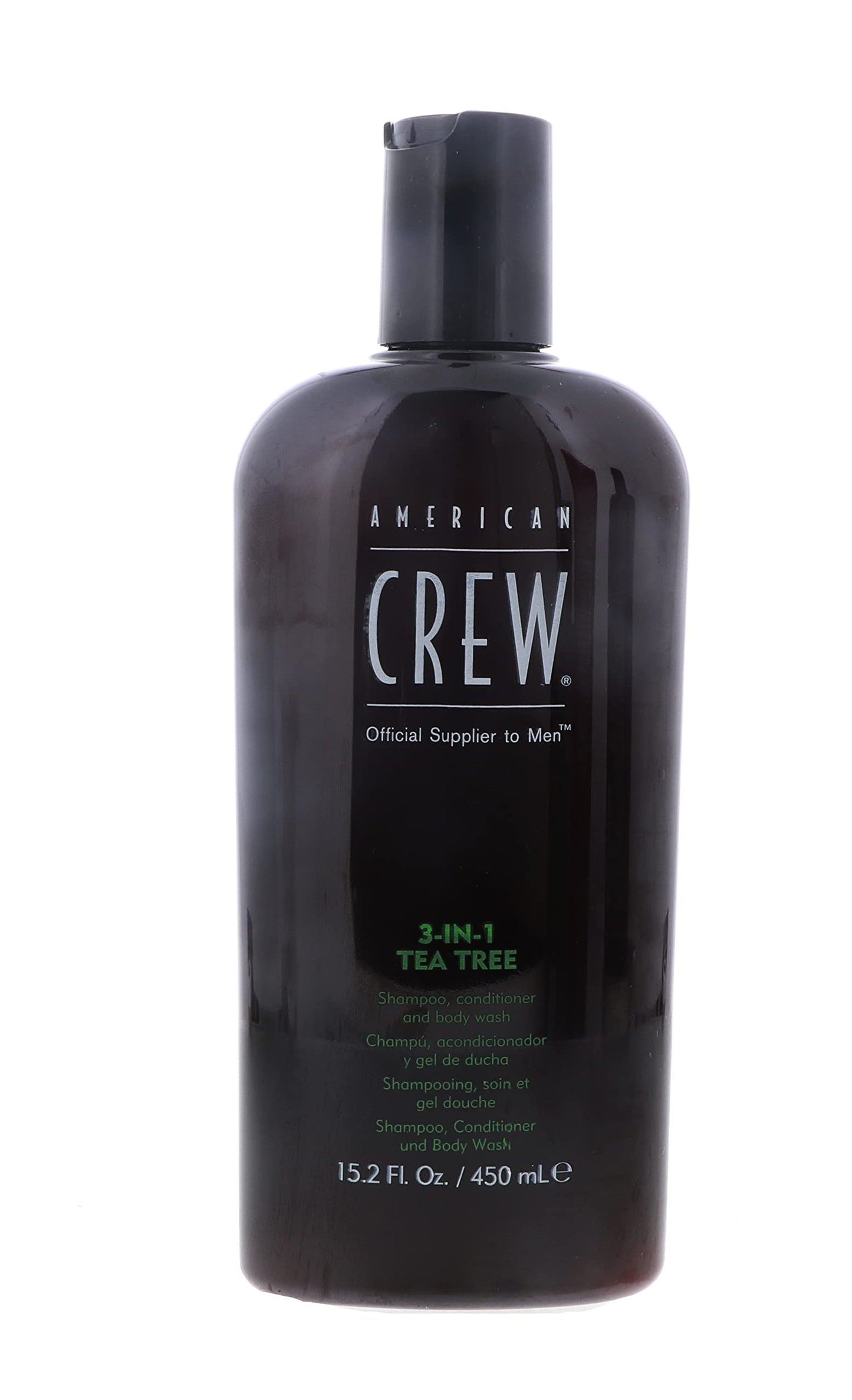American Crew 3-in-1 Tea Tree Shampoo, Conditioner, and Body Wash 15.2 Ounces by AMERICAN CREW