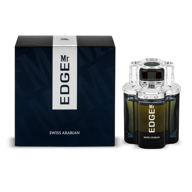 Swiss Arabian Mr EDGE - Long-Lasting EDP Spray Fragrance | Seductive Aroma - 3.4 Oz