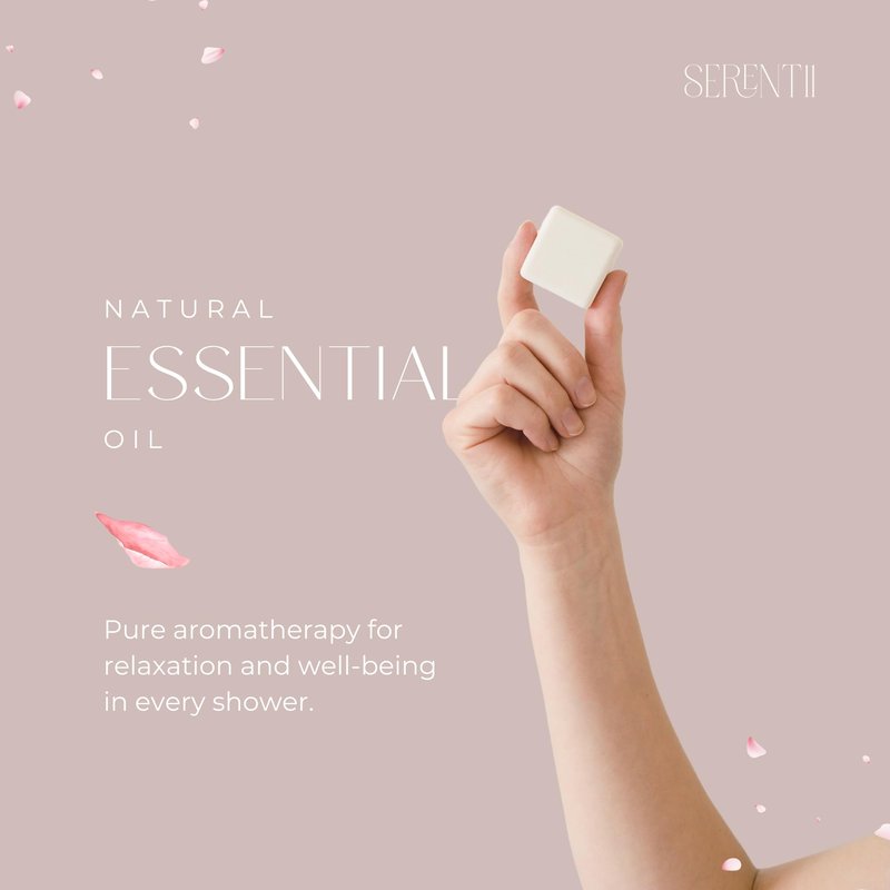 Serentii Shower Steamers Aromatherapy 12 Pack – Rose, Relaxation & Stress Relief, Self Care Gift, Spa Essentials, Birthday Gifts for Women & Men, Travel Must-Have