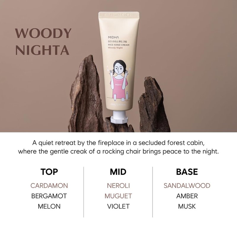 Rice Hand Cream Set - Moisturizing & Hydrating Formula | Non-Greasy, Lightweight, 1.35fl.oz/40ml