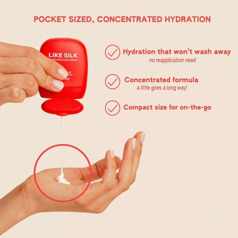 ABI AME Like Silk Hand Cream - Fast Absorbing Non-Greasy Hand Moisturizer with HydraTrio Complex for Long Lasting Hydration, Dry Skin Relief, 50ml